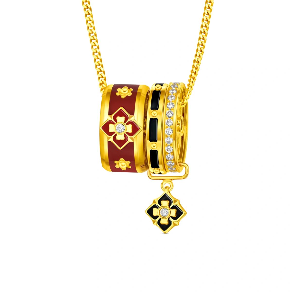 999 Gold Diamond necklace