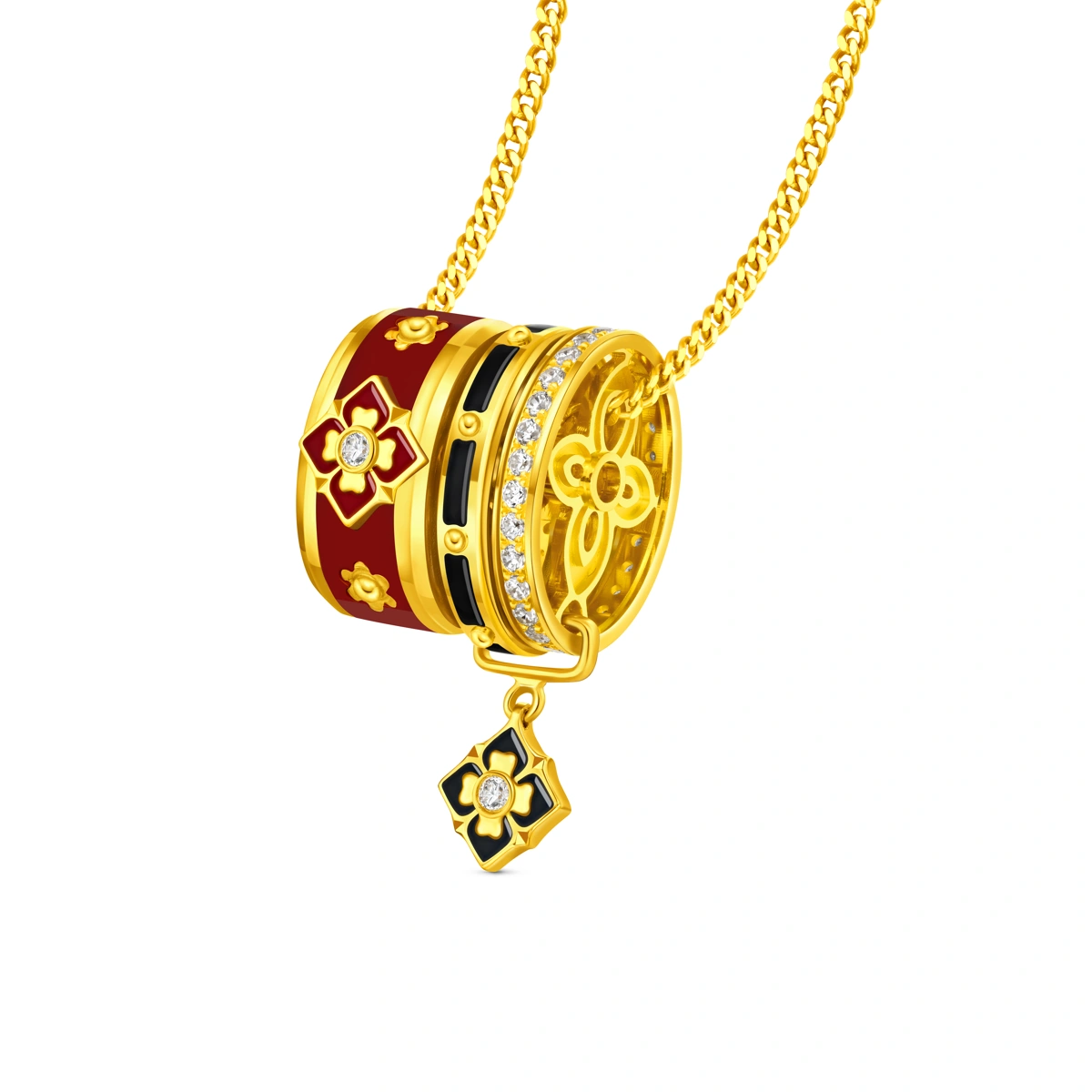 999 Gold Diamond necklace