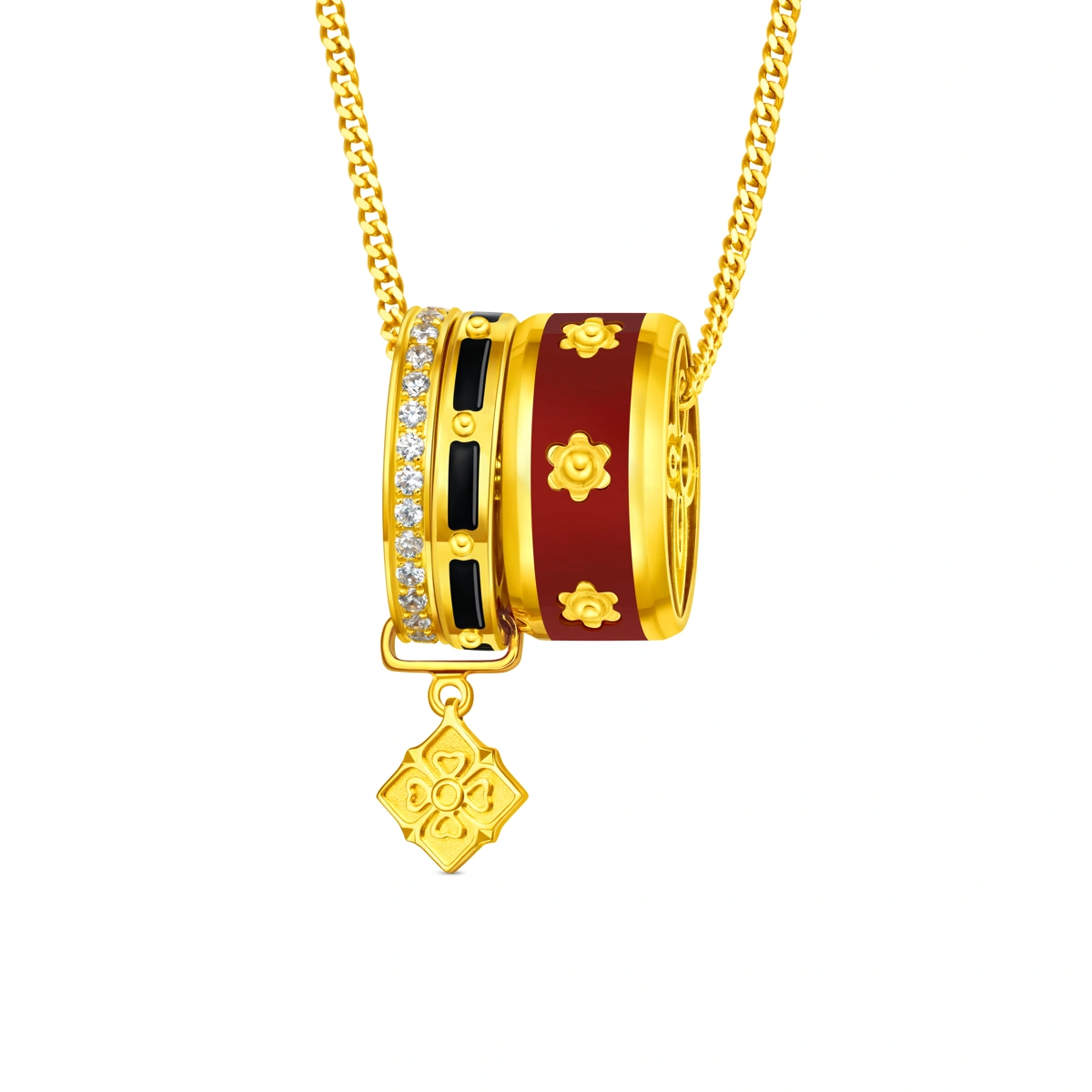 999 Gold Diamond necklace