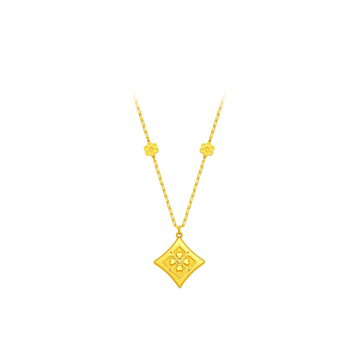 999 Gold Diamond necklace