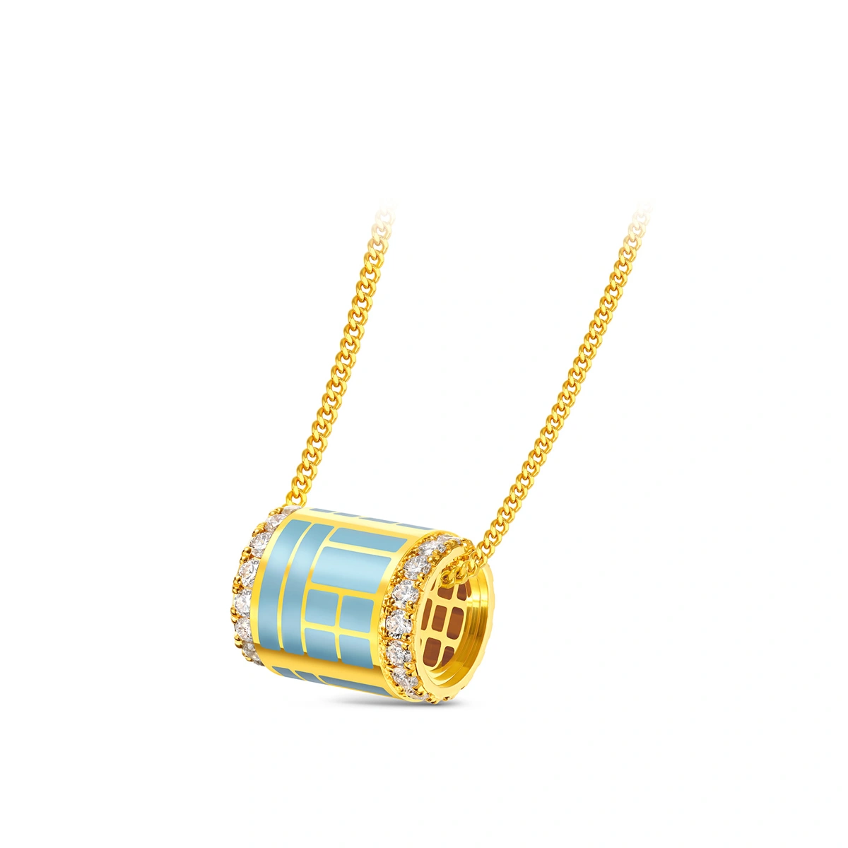 999 Gold Diamond necklace