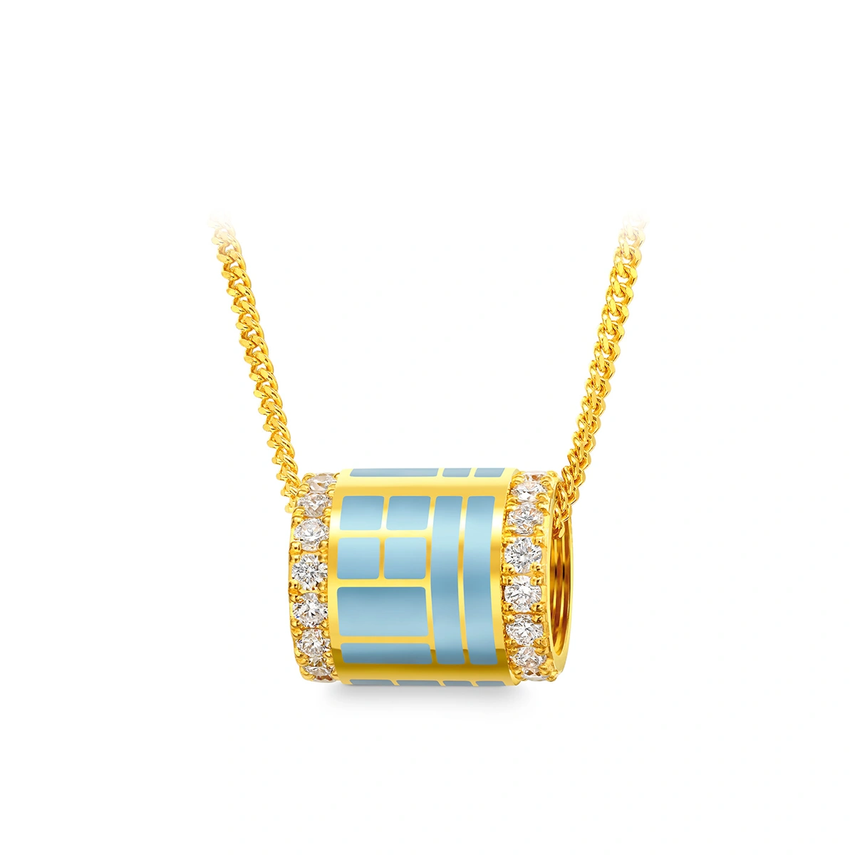 999 Gold Diamond necklace