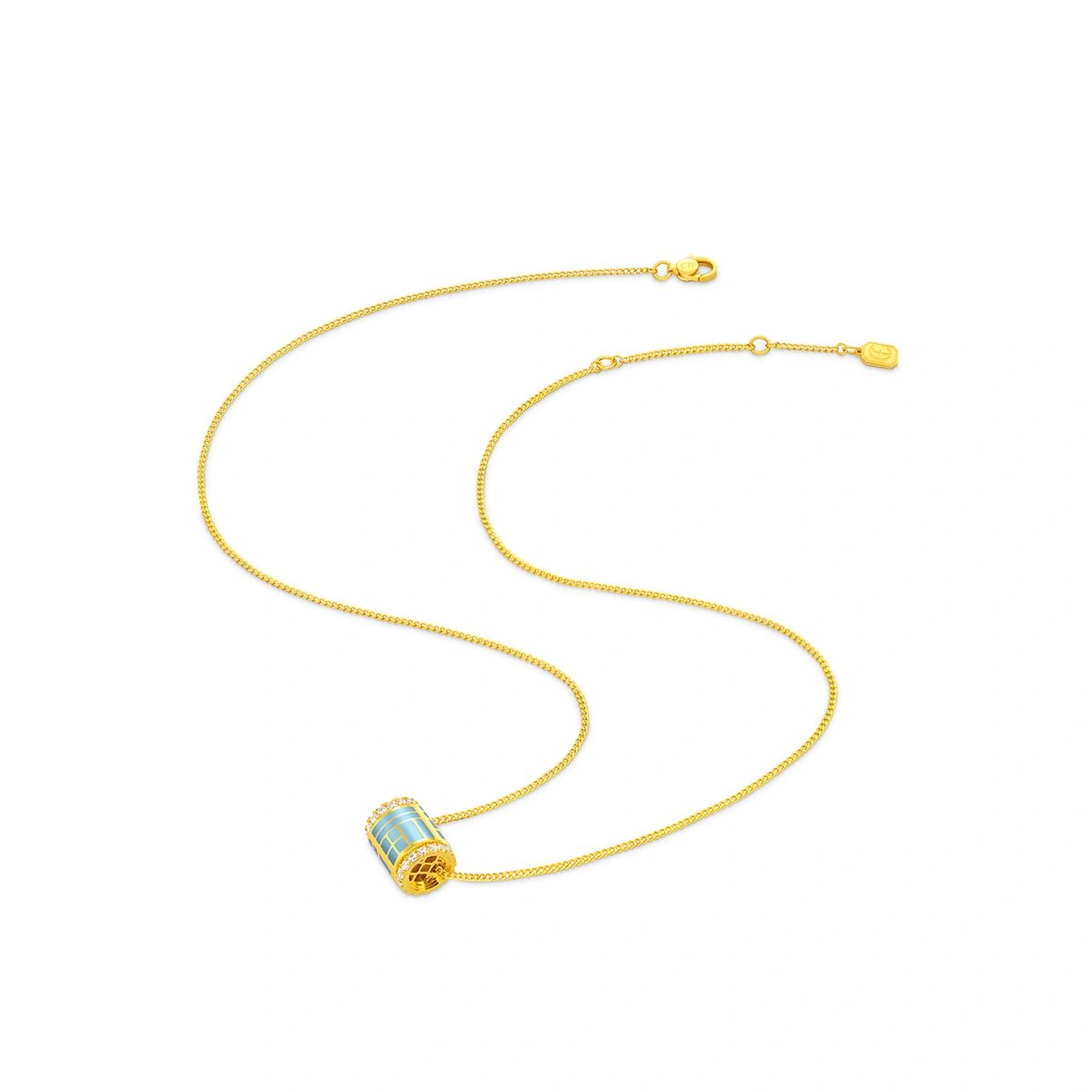 999 Gold Diamond necklace