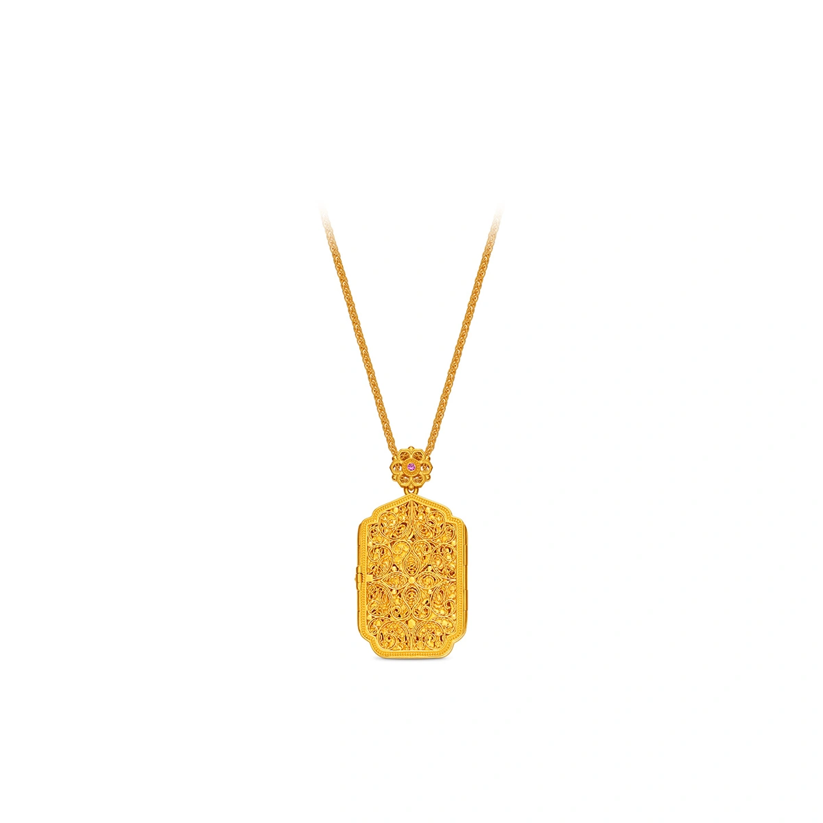 999 Gold Diamond necklace