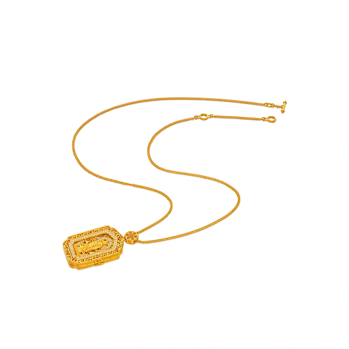999 Gold Diamond necklace