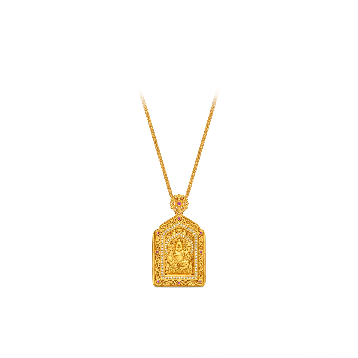 999 Gold Diamond necklace