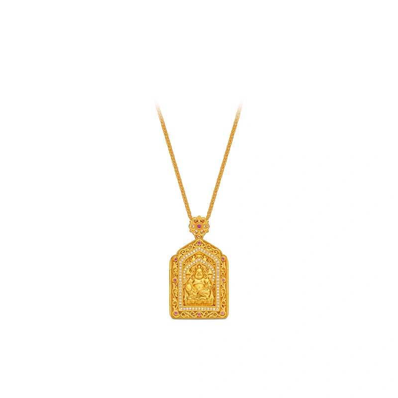 999 Gold Diamond necklace