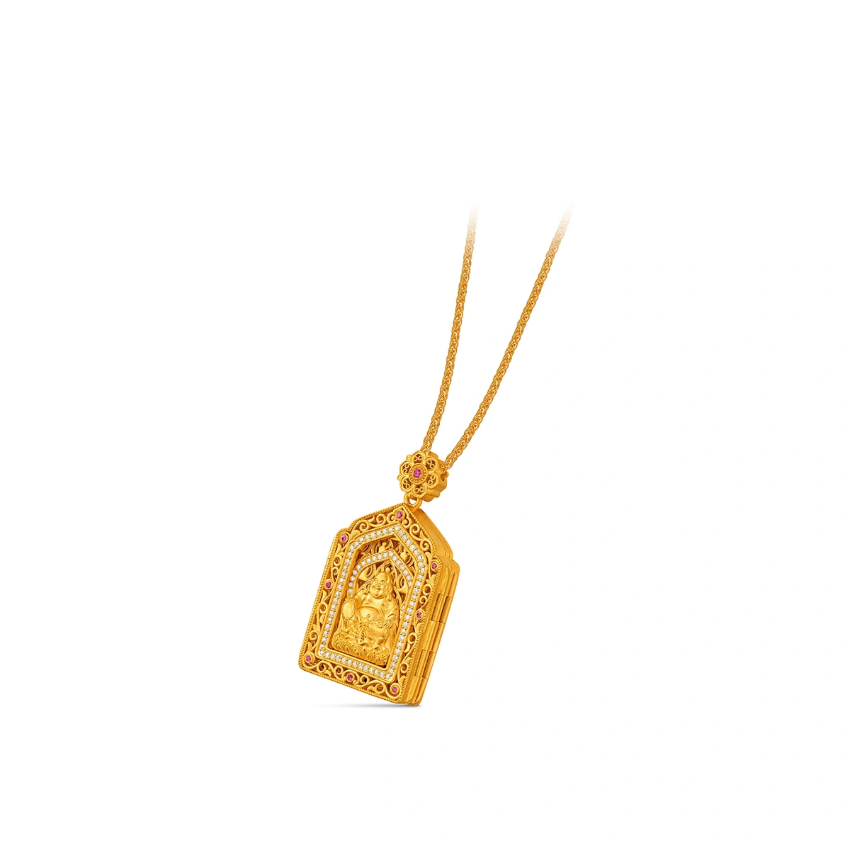 999 Gold Diamond necklace