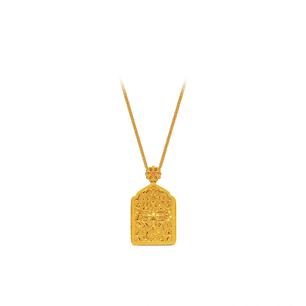 999 Gold Diamond necklace