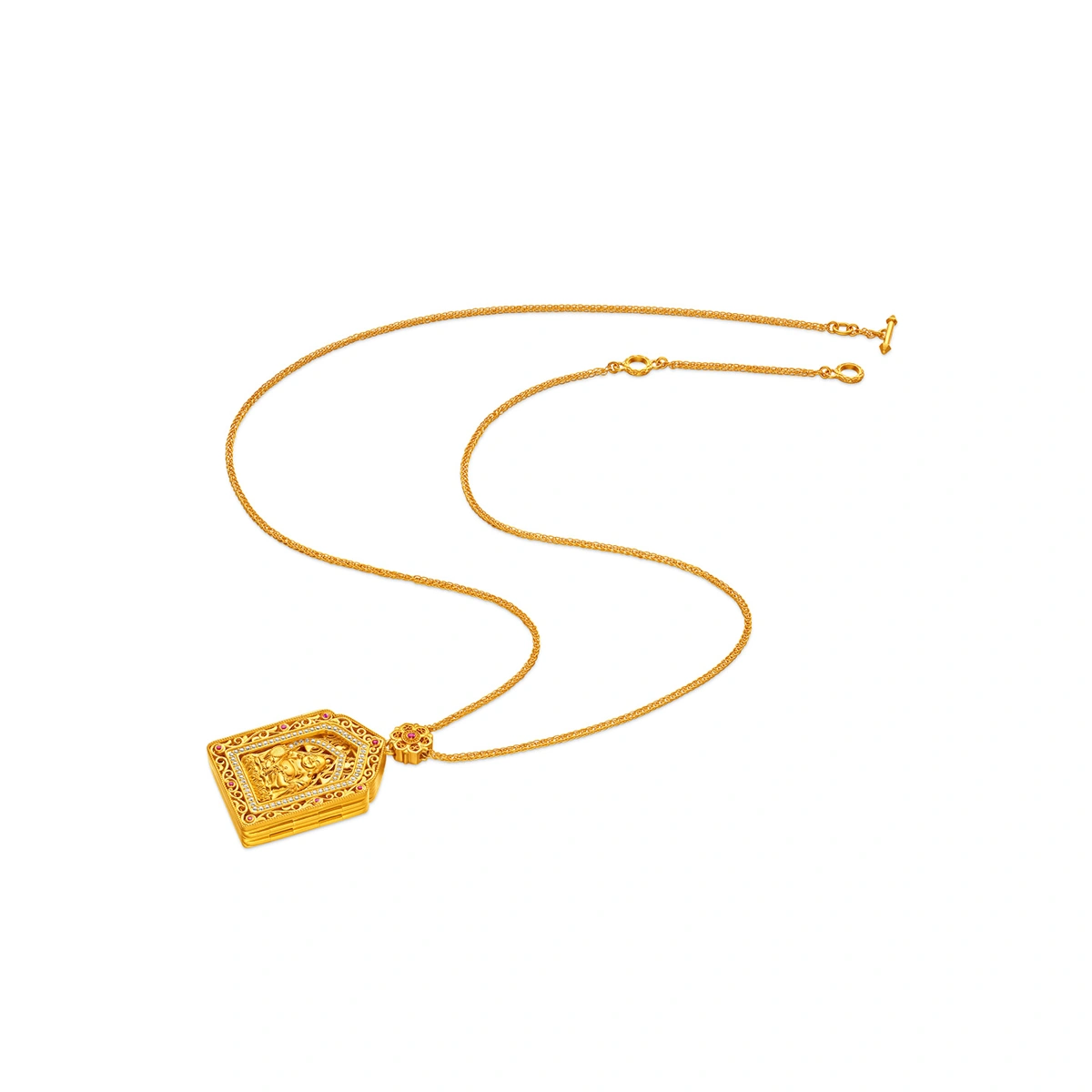 999 Gold Diamond necklace
