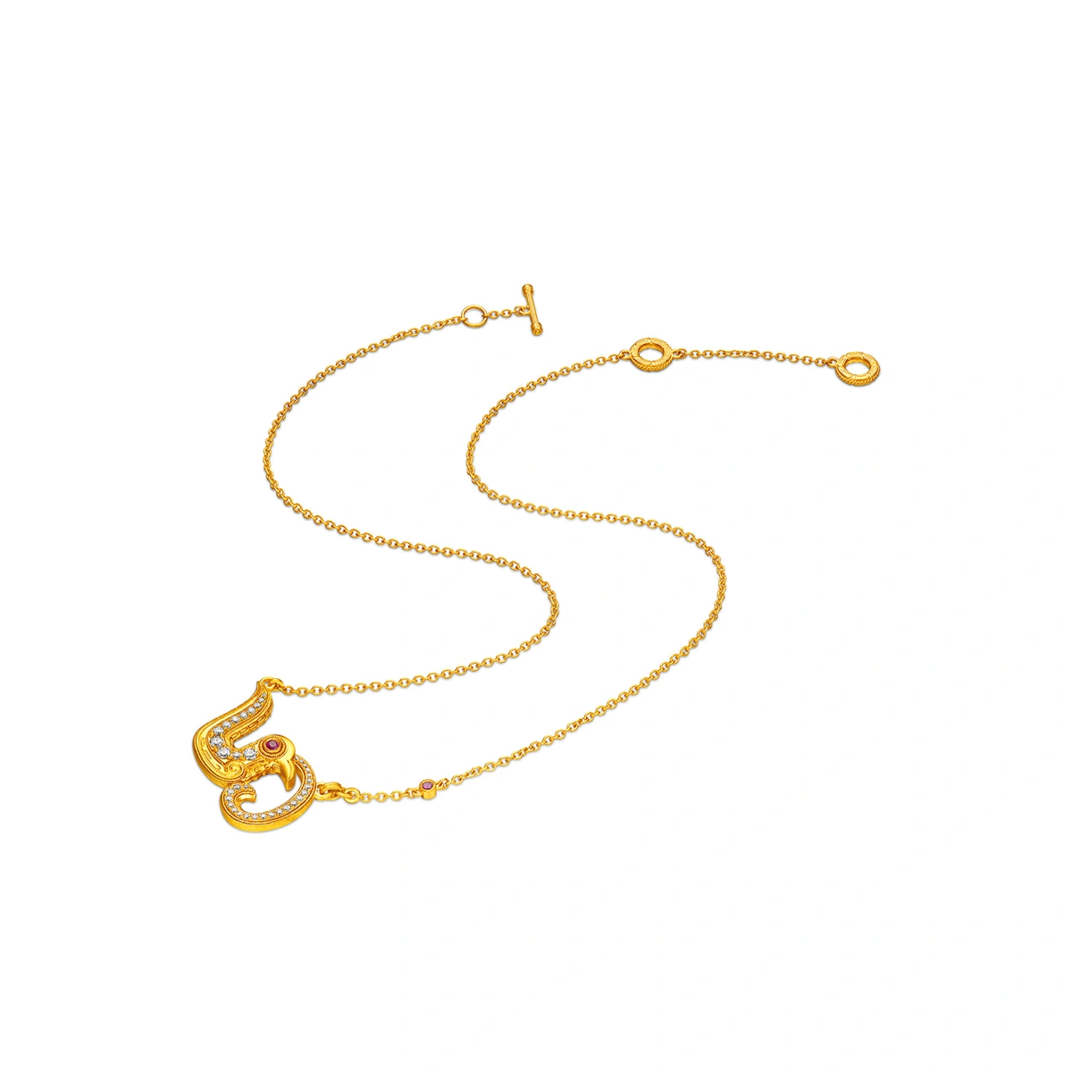 999 Gold Diamond necklace