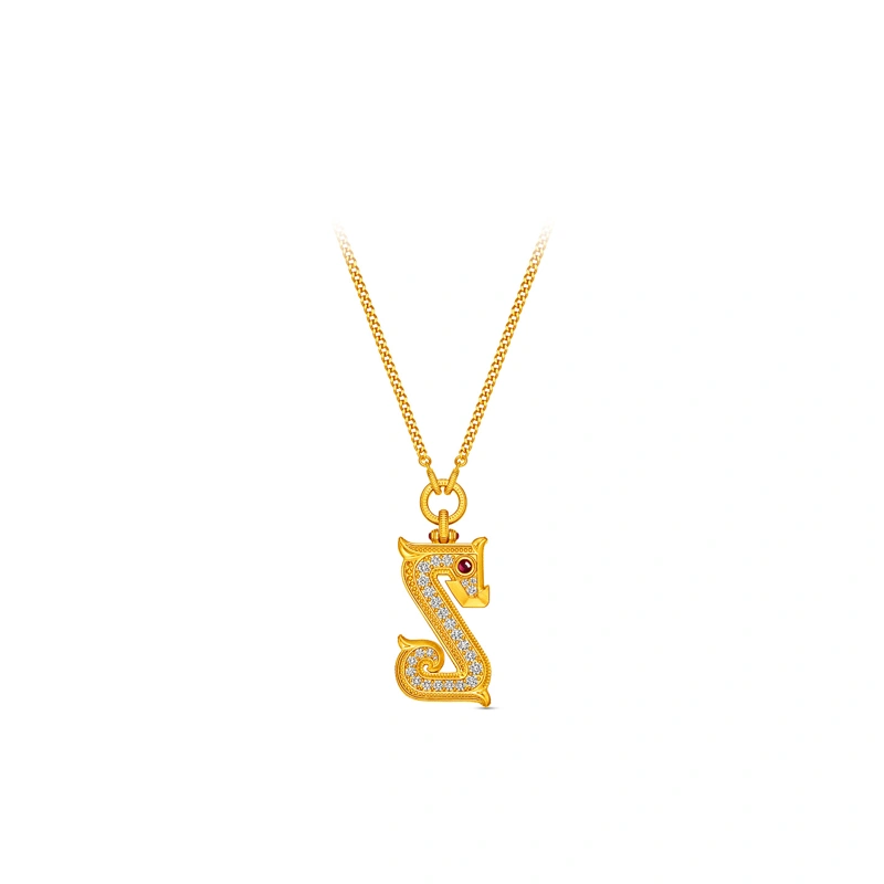 999 Gold Diamond necklace