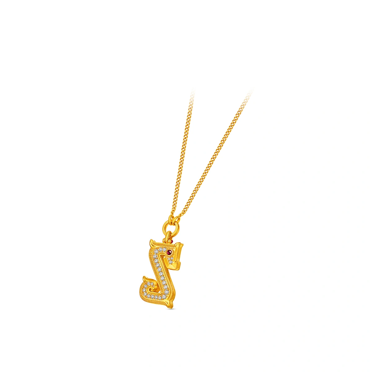 999 Gold Diamond necklace