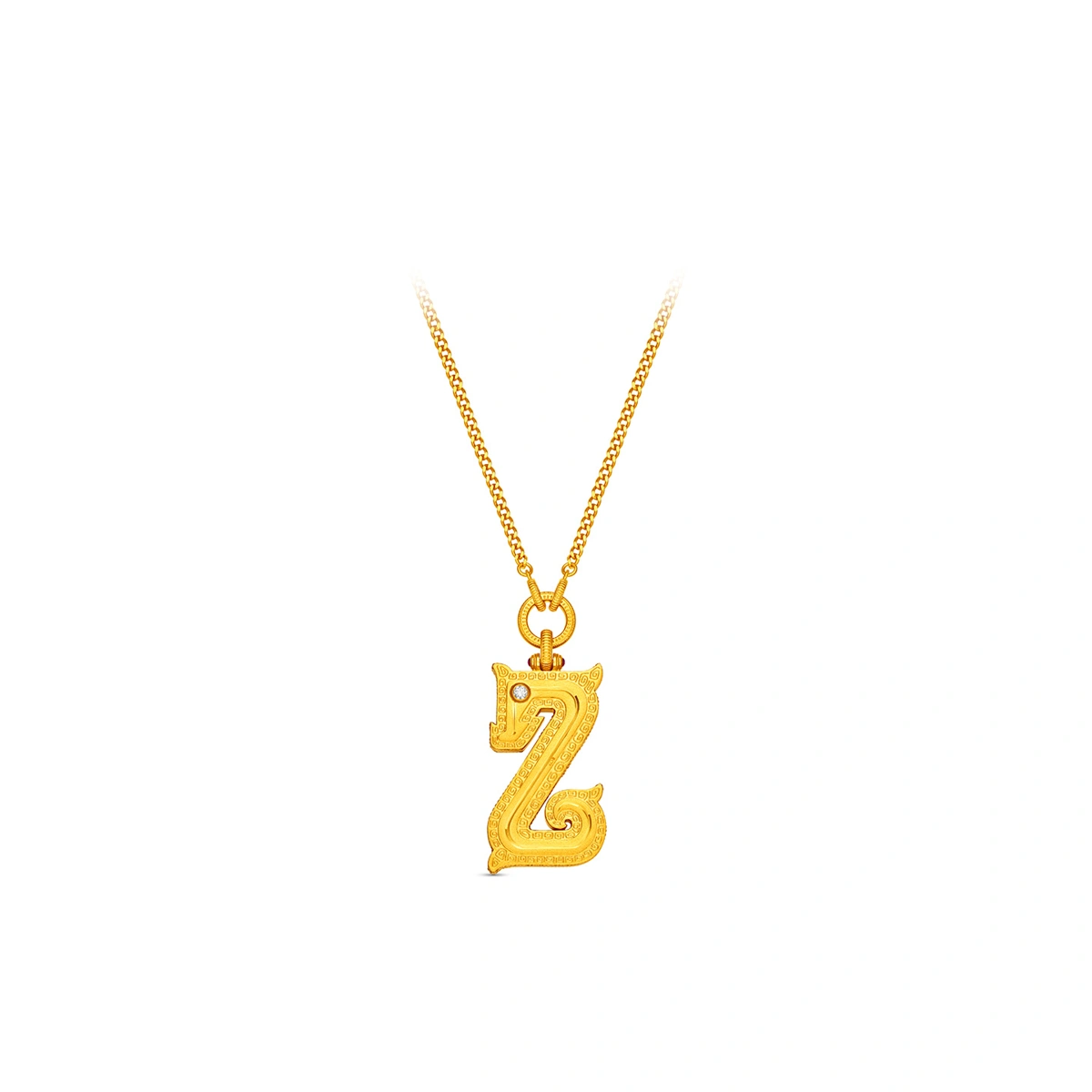 999 Gold Diamond necklace