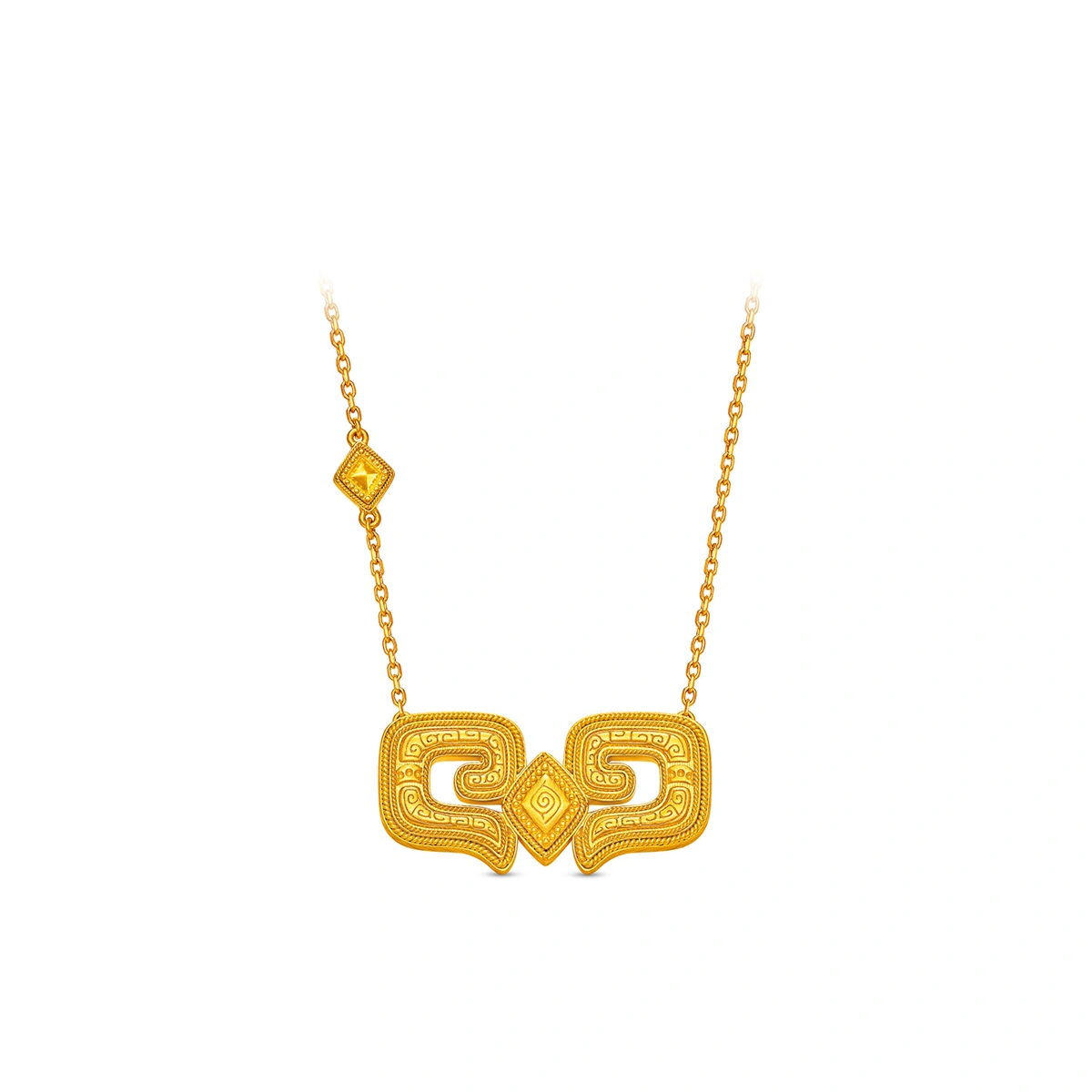 999 Gold Diamond necklace