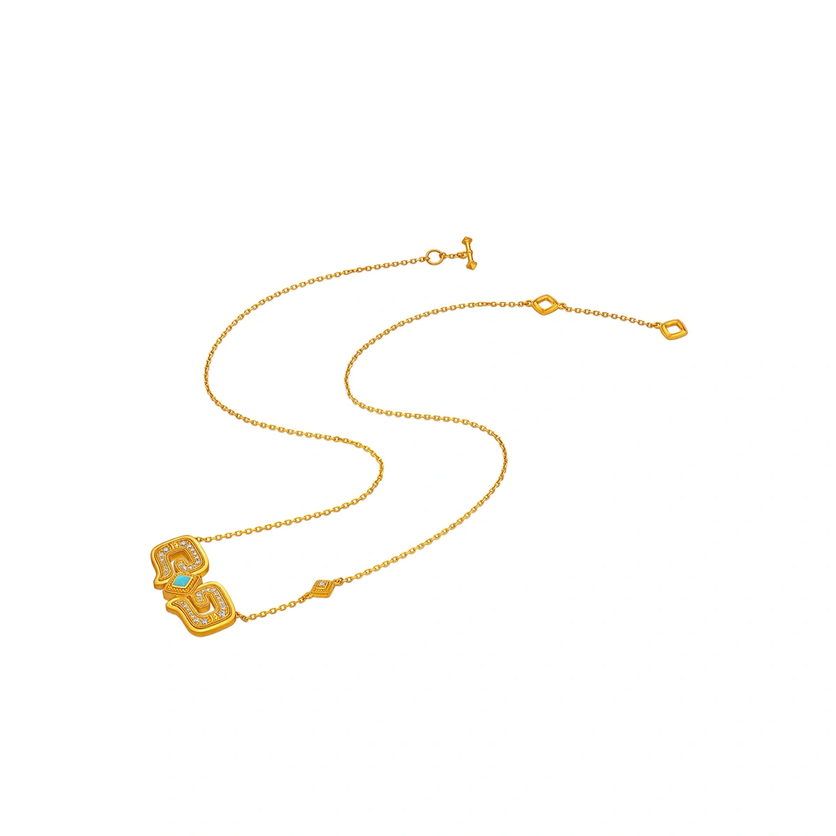 999 Gold Diamond necklace