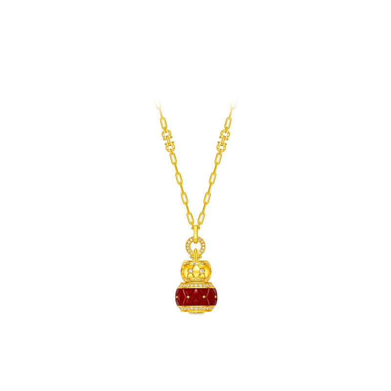999 Gold Diamond necklace