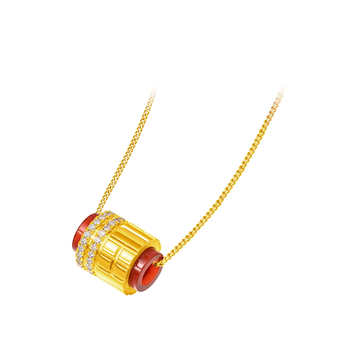 999 Gold Diamond necklace