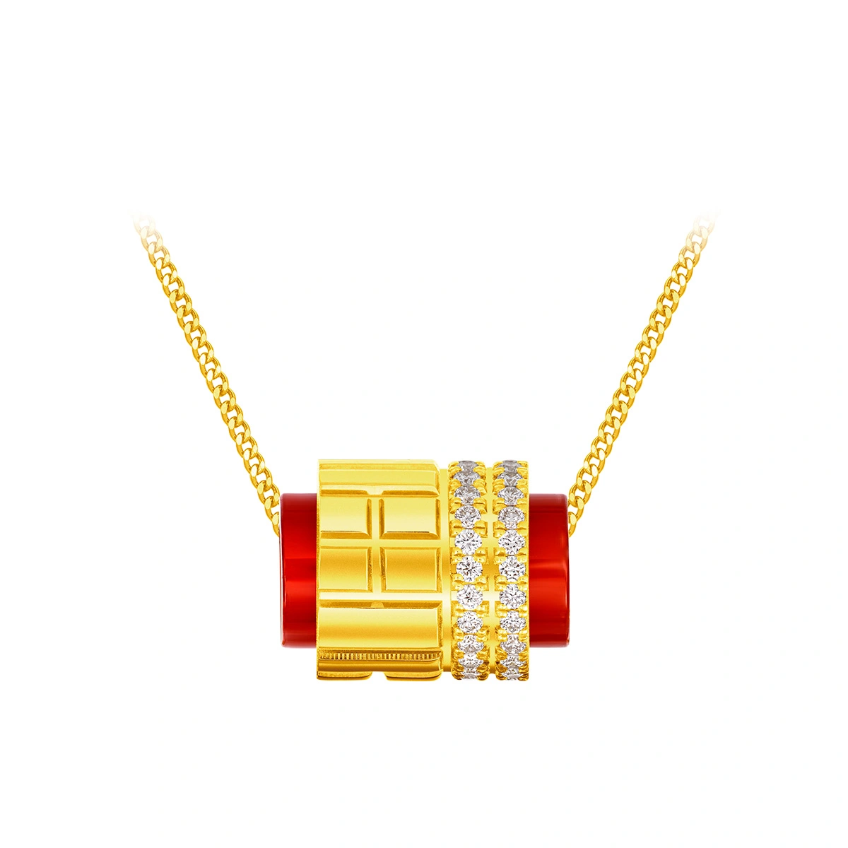 999 Gold Diamond necklace