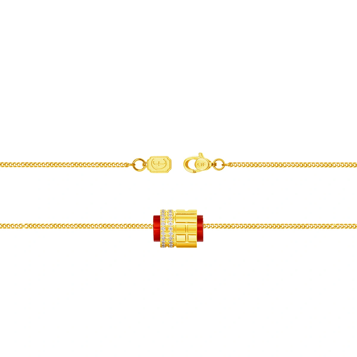 999 Gold Diamond necklace