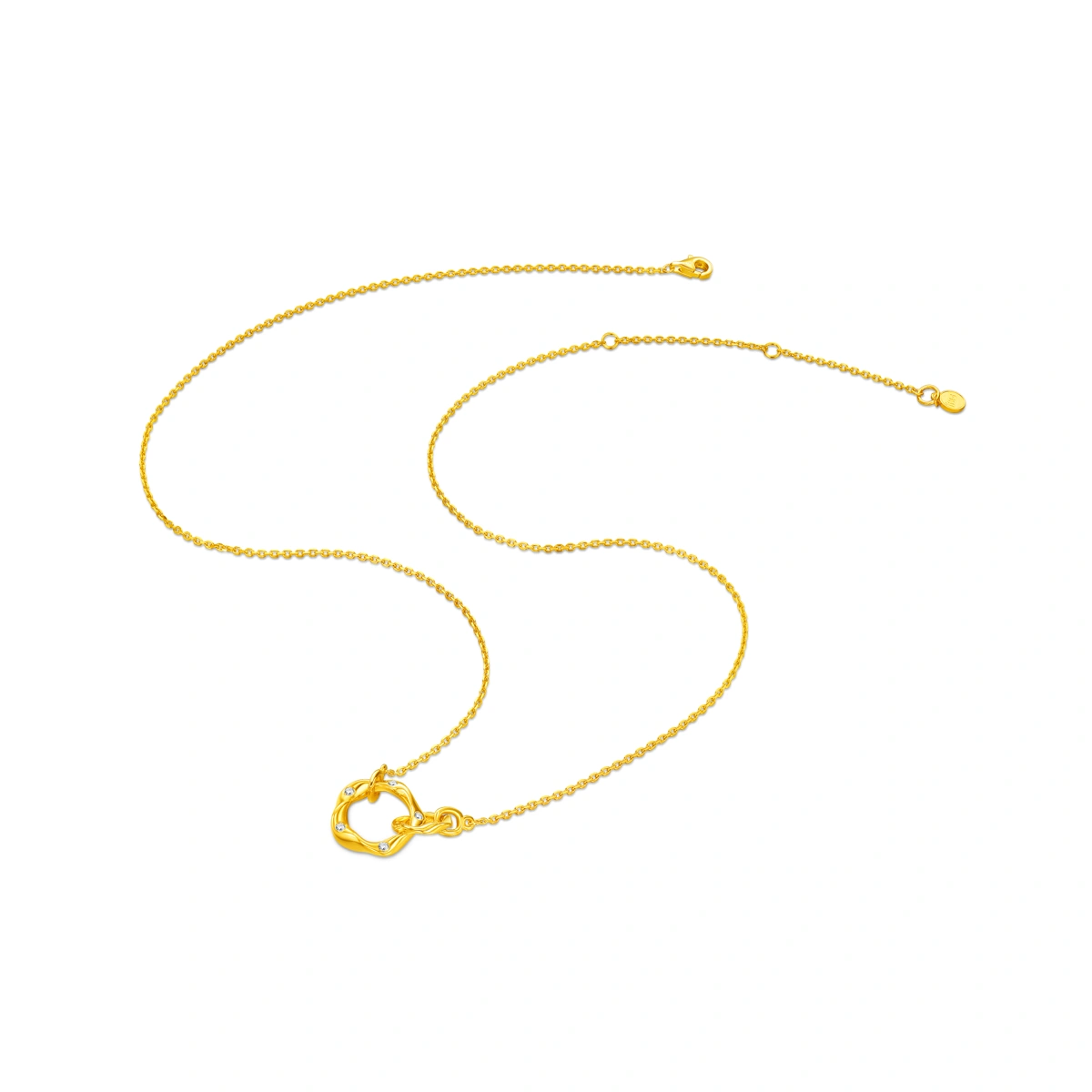 999 Gold Diamond necklace
