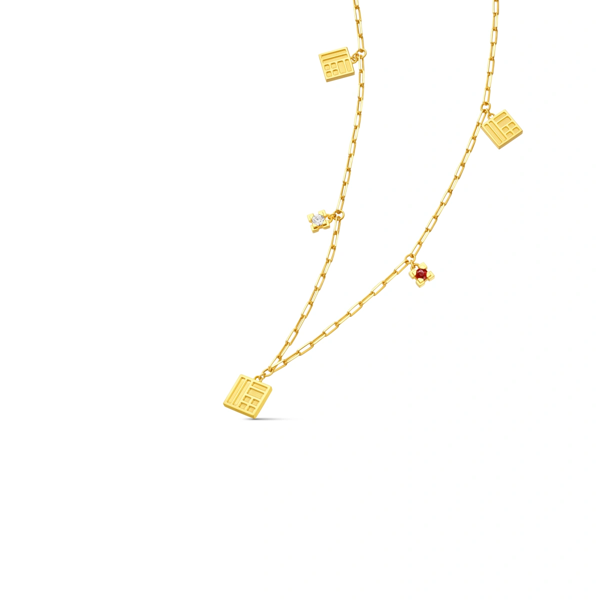 999 Gold Diamond necklace