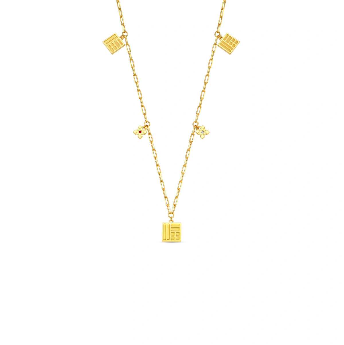 999 Gold Diamond necklace