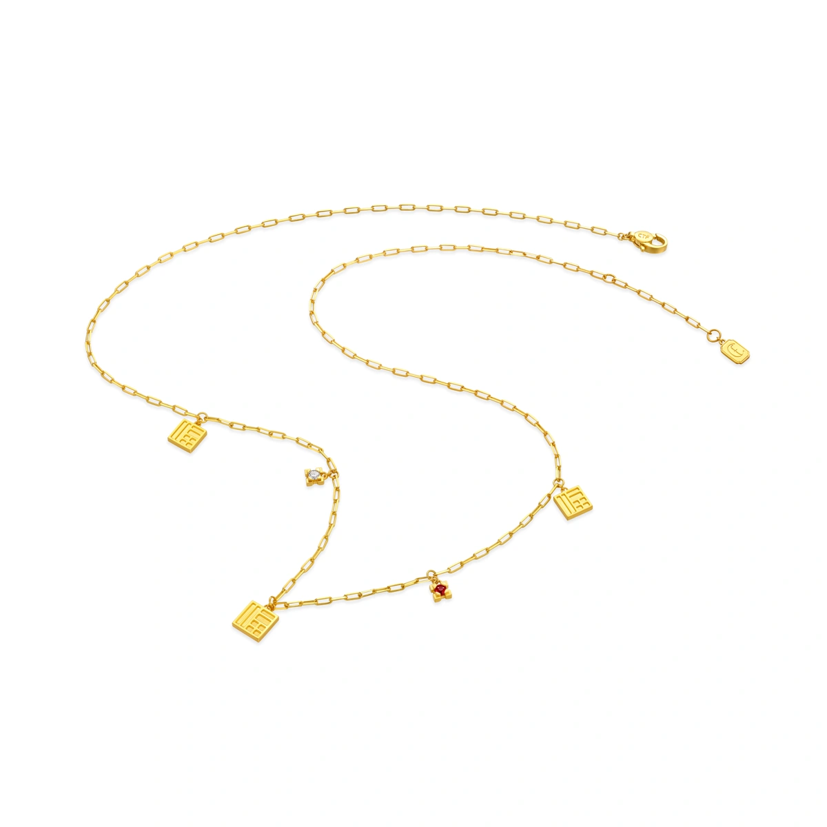 999 Gold Diamond necklace