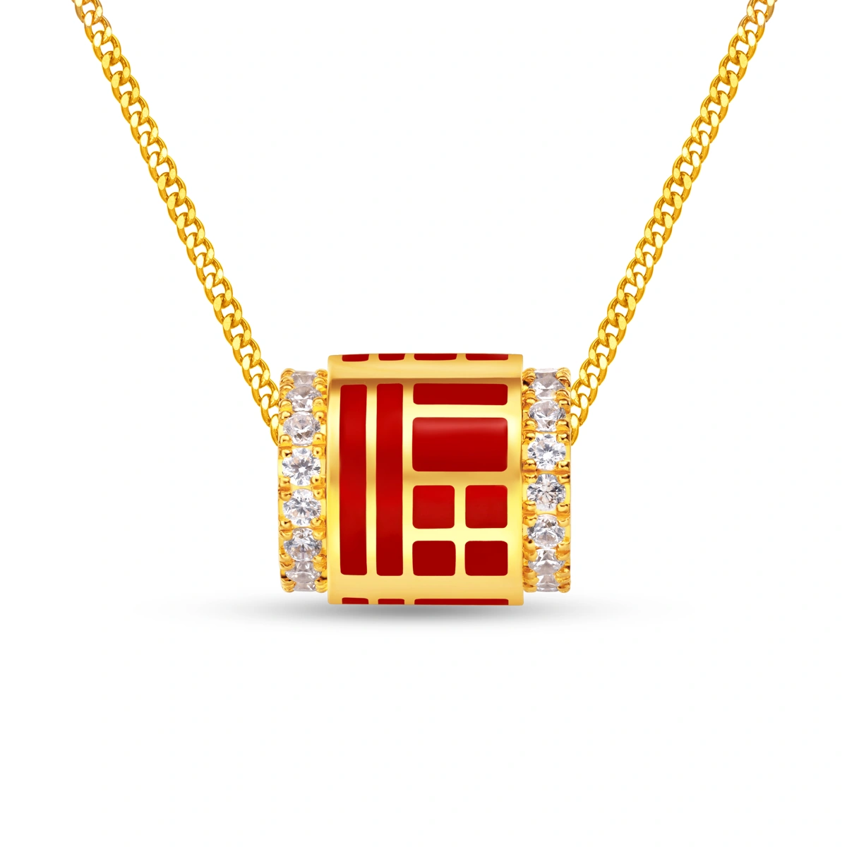 999 Gold Diamond necklace