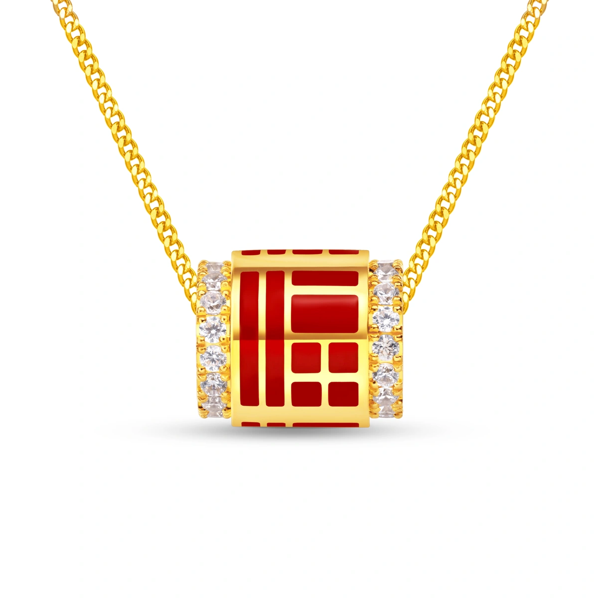 999 Gold Diamond necklace