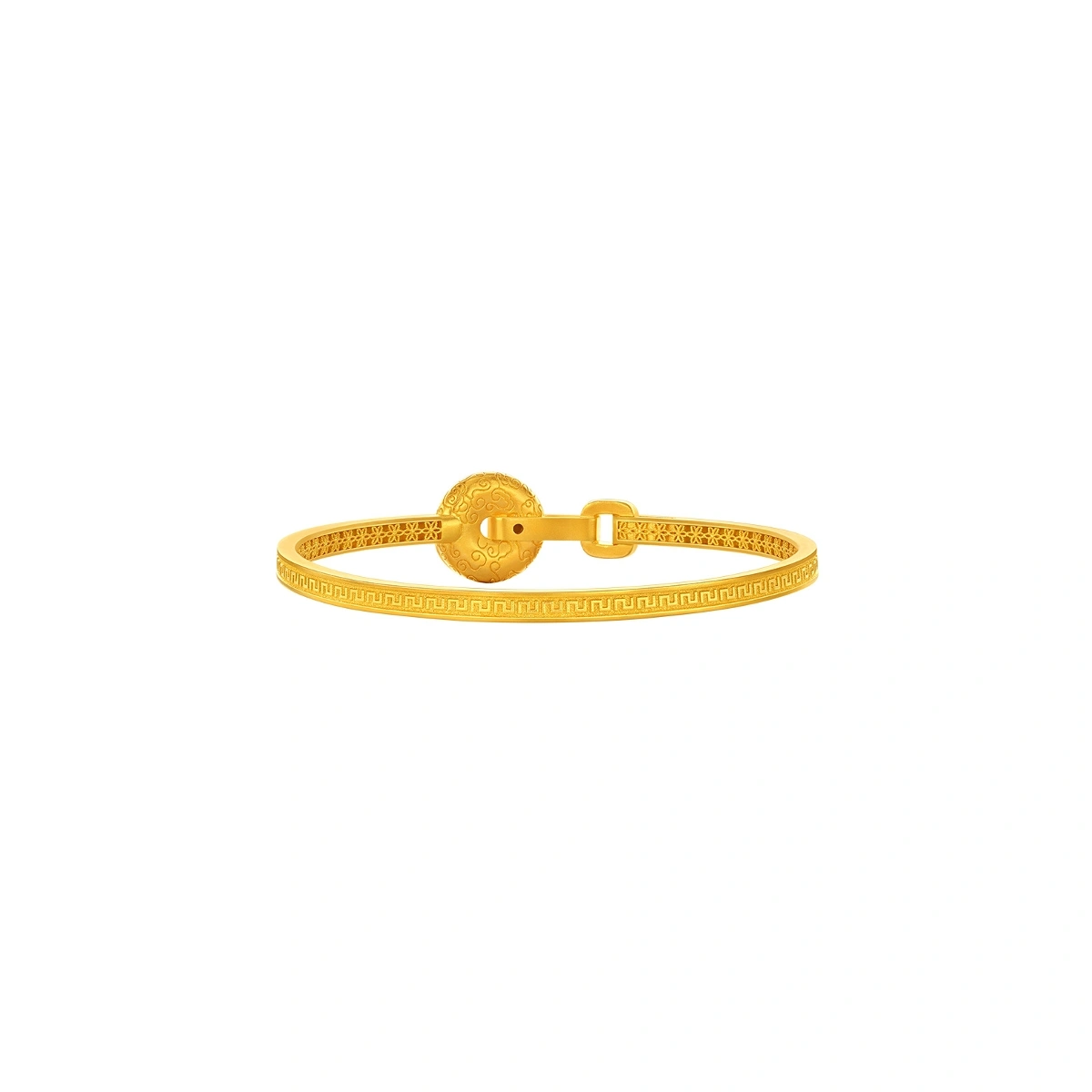 Gourd 999 Gold Diamond bangle