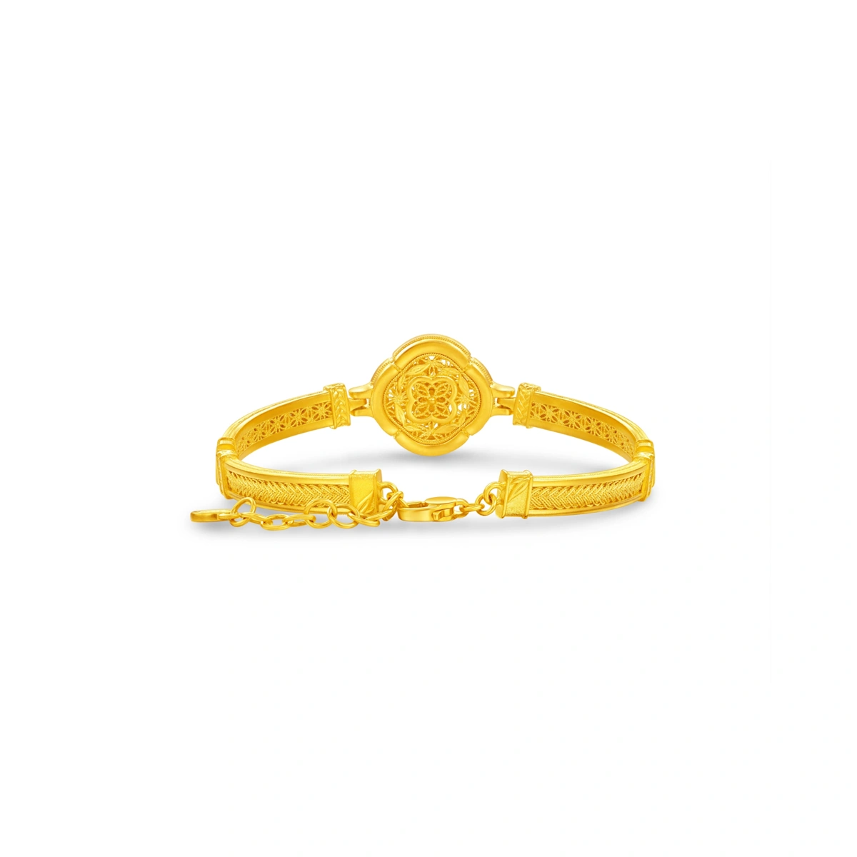 999 Gold Diamond bangle