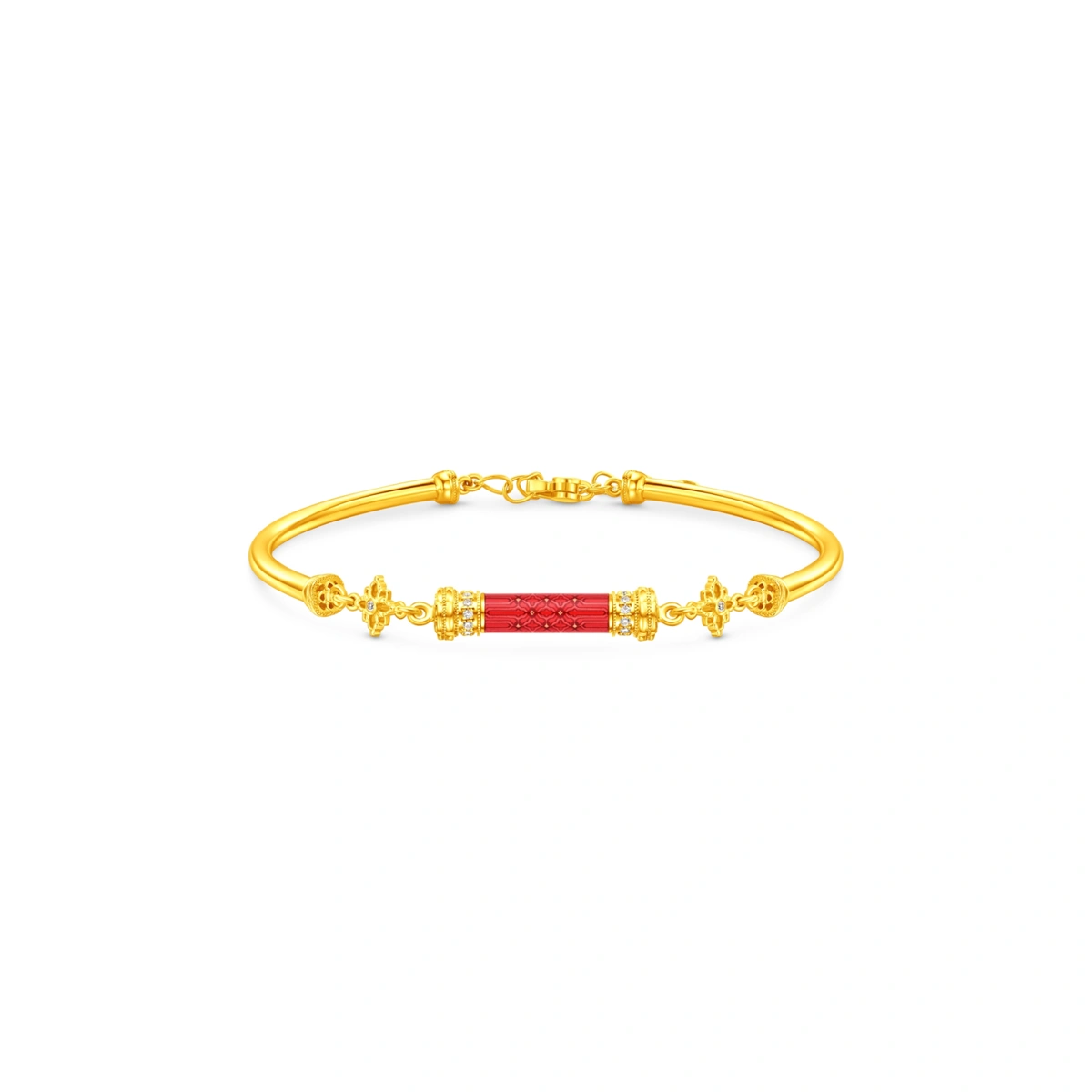 999 Gold Diamond bangle