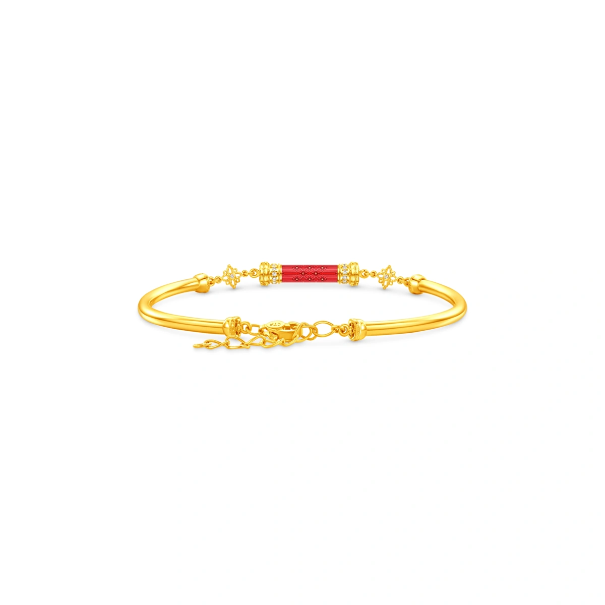 999 Gold Diamond bangle