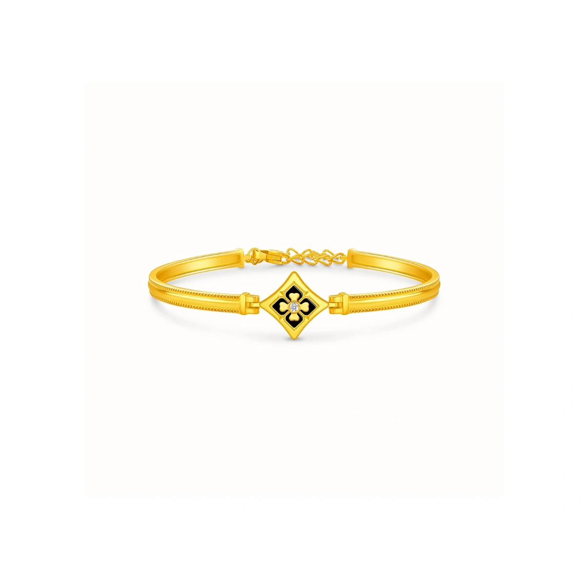 999 Gold Diamond bangle