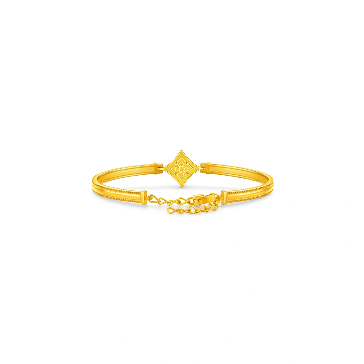 999 Gold Diamond bangle