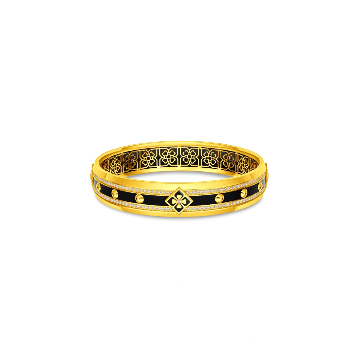 999 Gold Diamond bangle