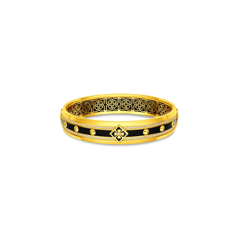 999 Gold Diamond bangle