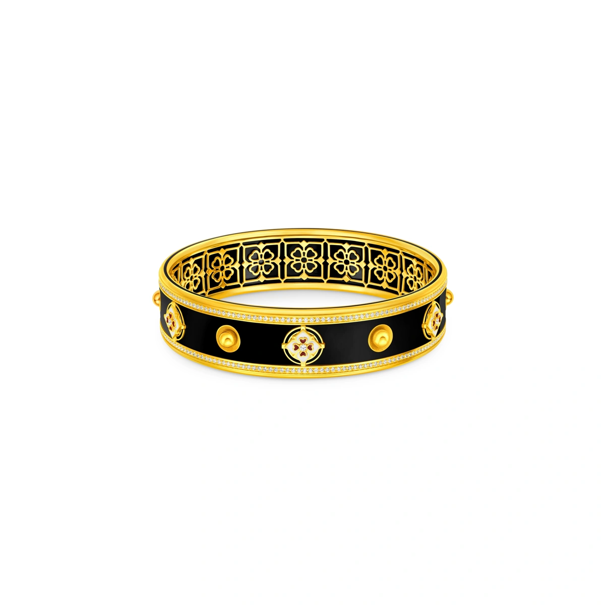 999 Gold Diamond bangle