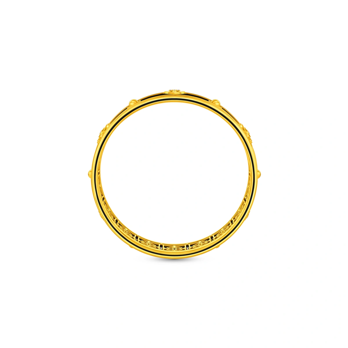 999 Gold Diamond bangle