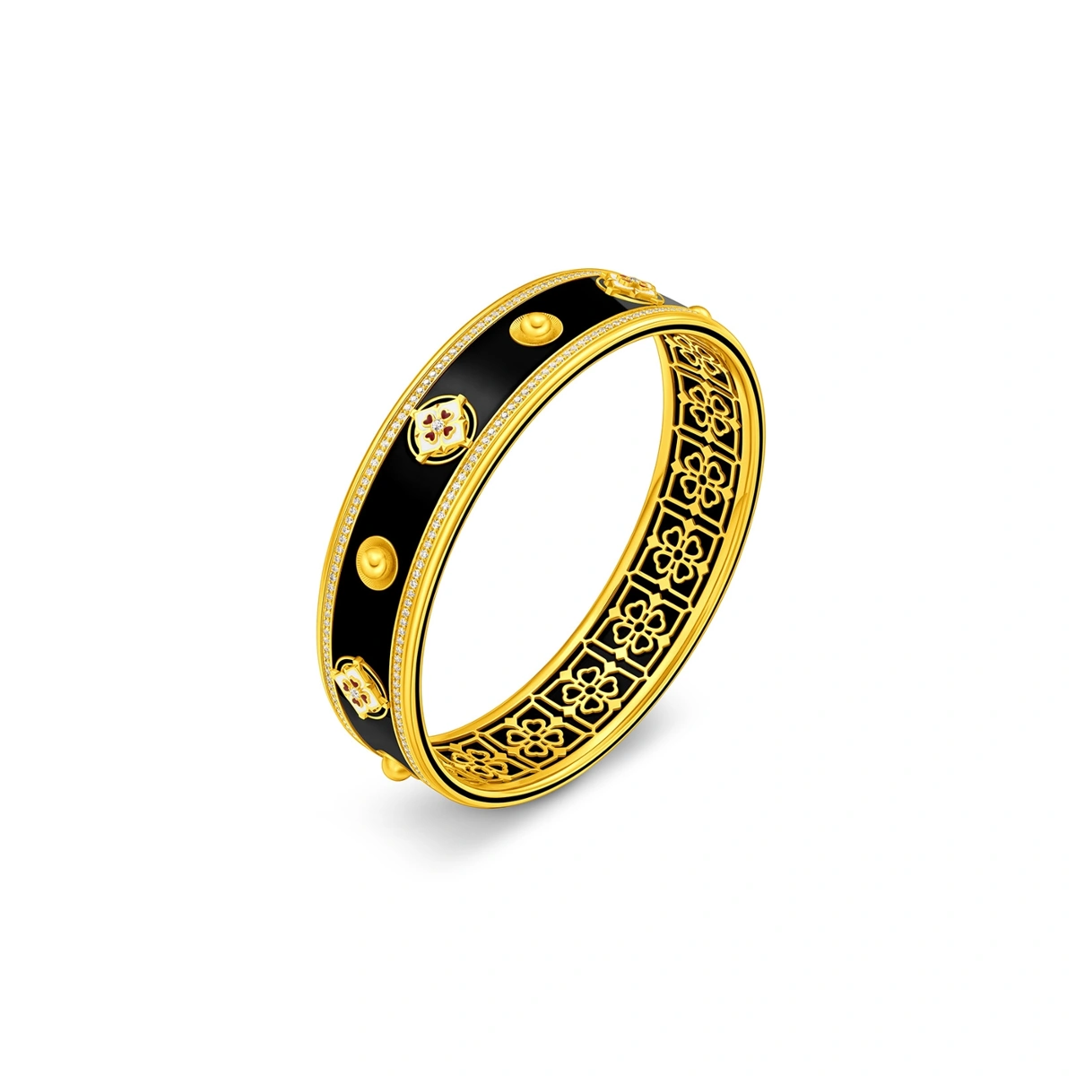 999 Gold Diamond bangle