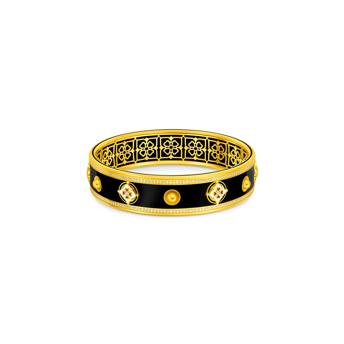 999 Gold Diamond bangle