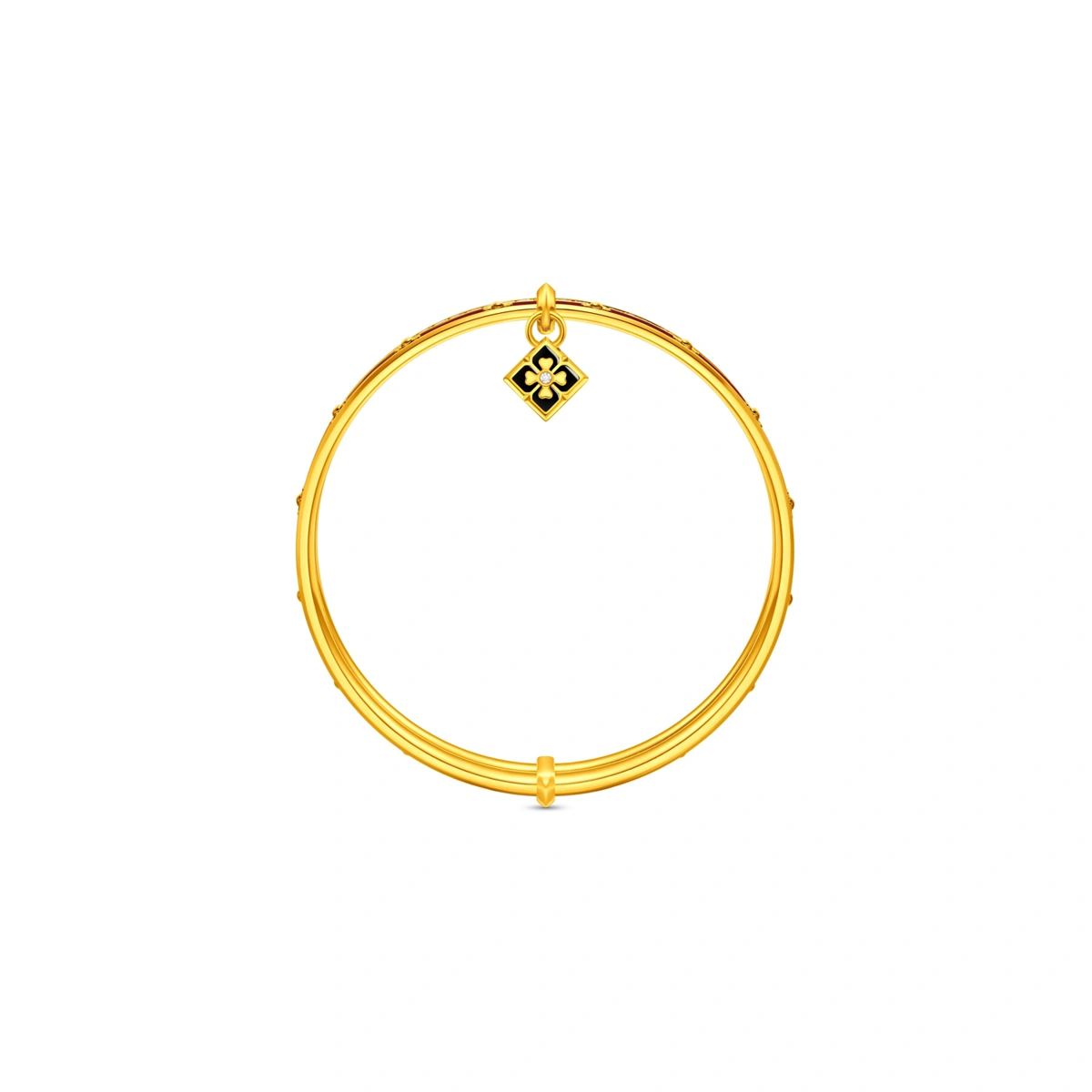 999足金鑲天然鑽石手鐲