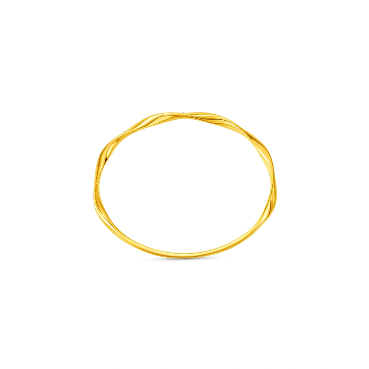 999 Gold Diamond bangle