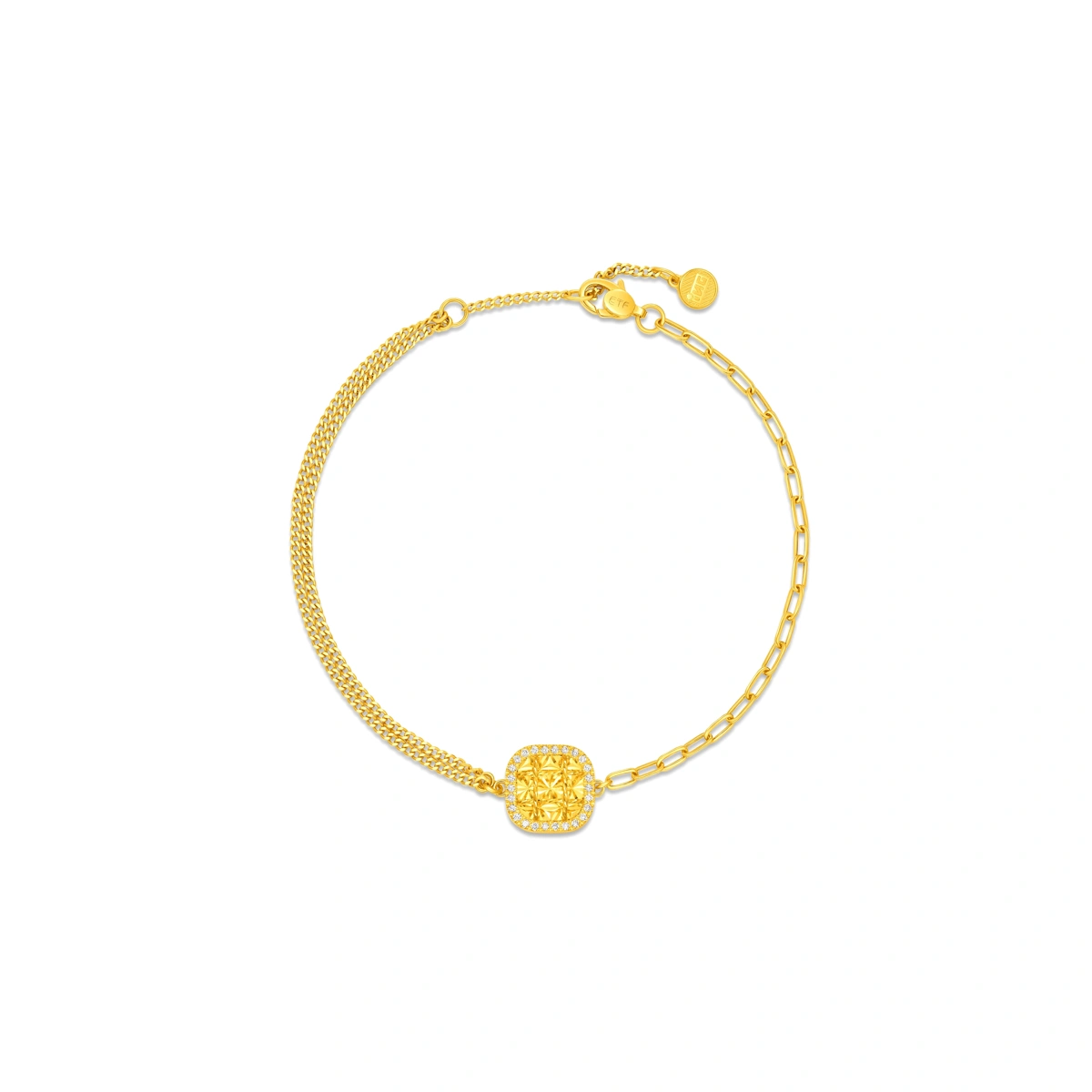 999 Gold Diamond bracelet