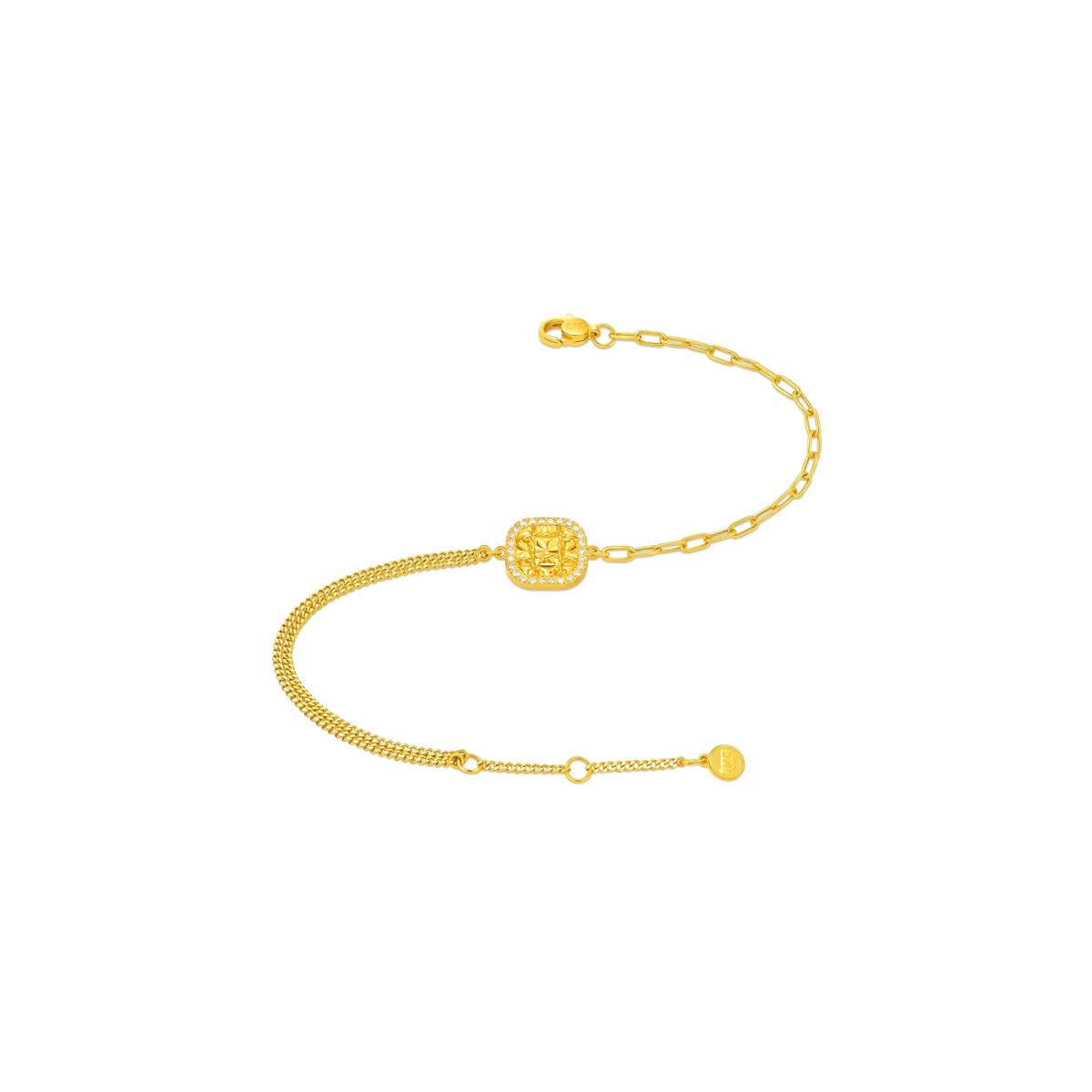 999 Gold Diamond bracelet