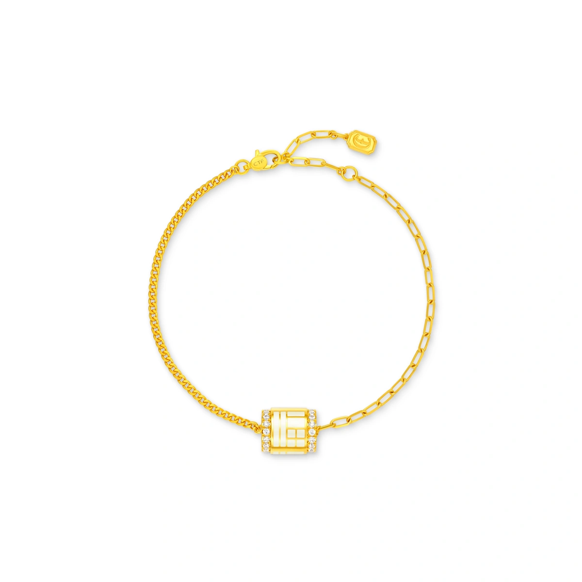 999 Gold Diamond bracelet