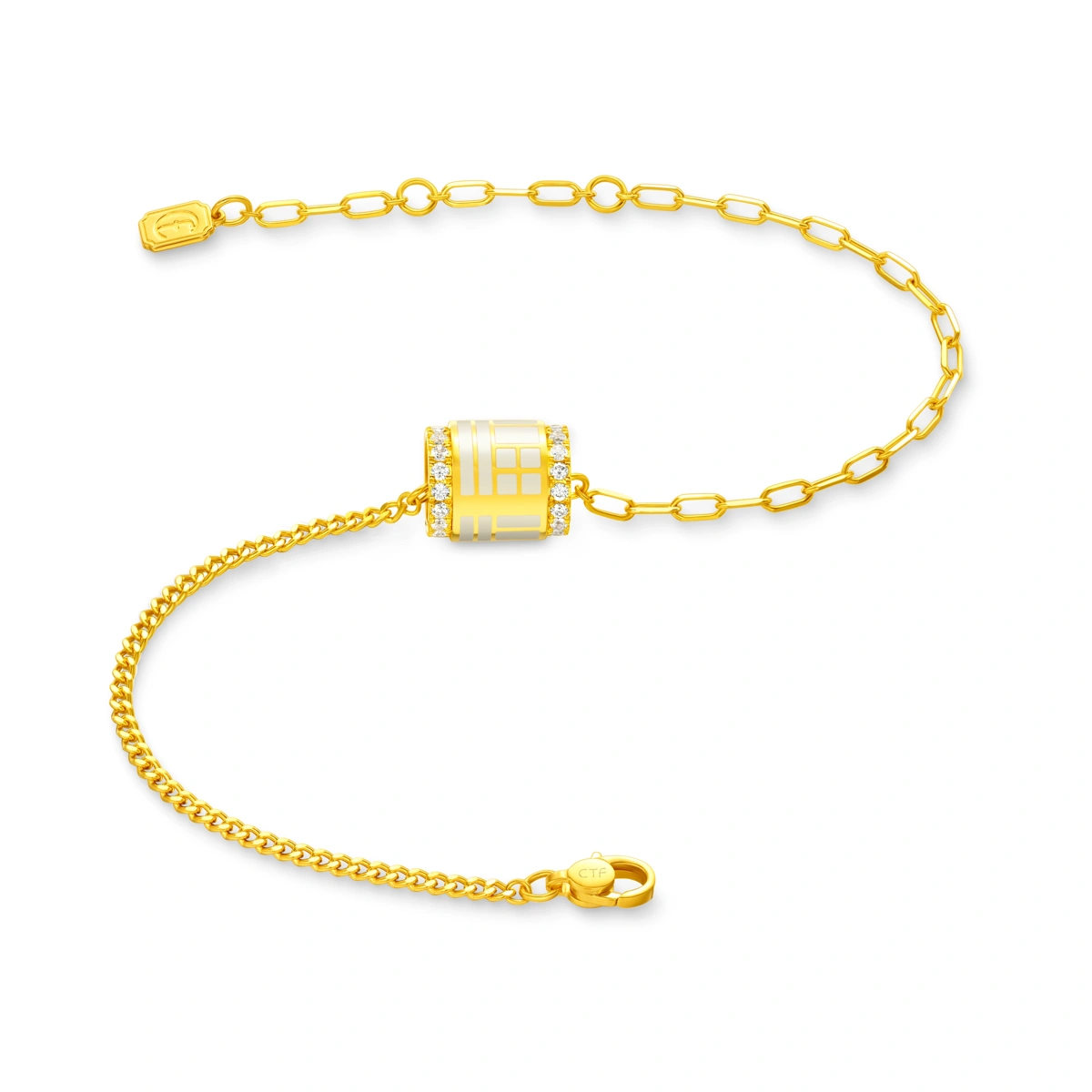 999 Gold Diamond bracelet