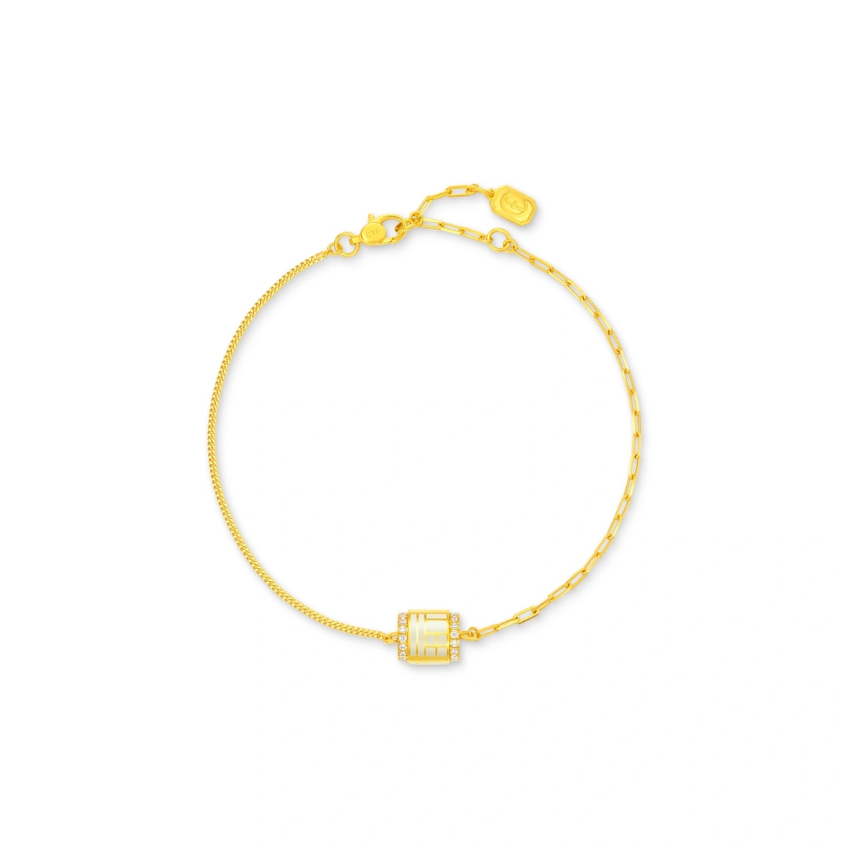 999 Gold Diamond bracelet