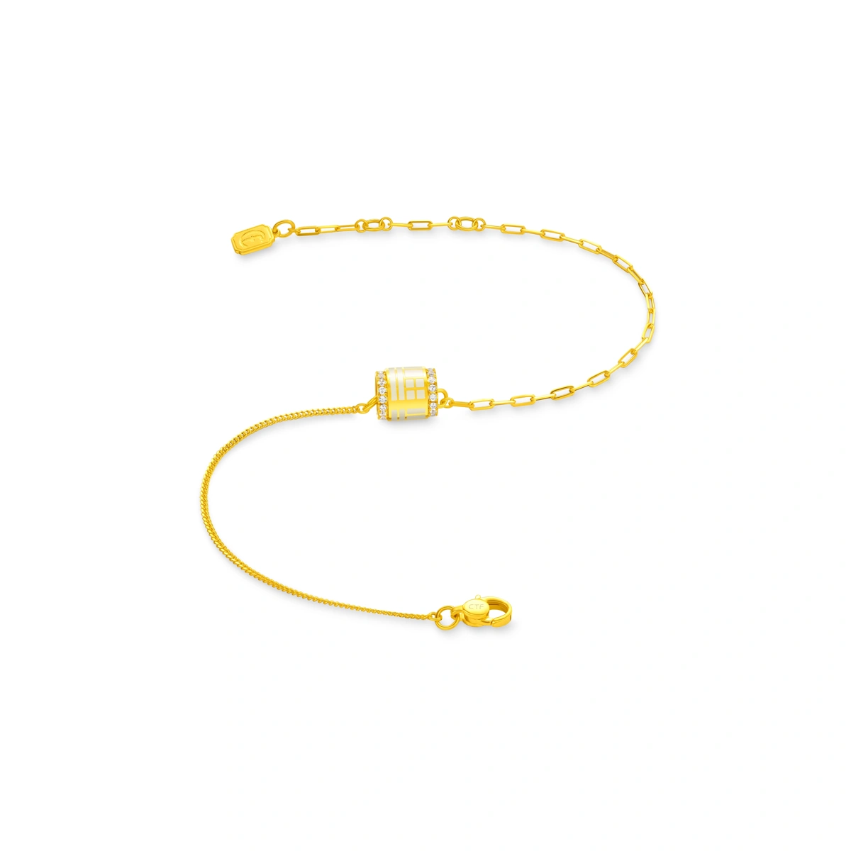 999 Gold Diamond bracelet